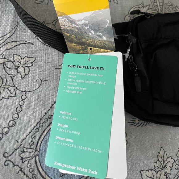 NEW with tags Marmot Kompressor Waist Pack Black rare - Picture 6 of 14